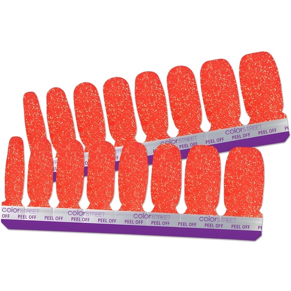 Color Street: Heat Wave | Orange Red Gold Summer Beach Shimmer Bright Tropical - Picture 16 of 16